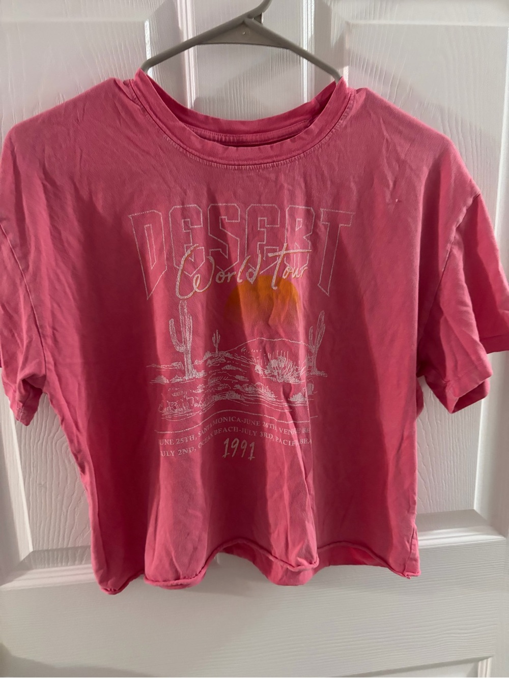 Girls' Pink Desert Graphic Short Sleeve Tee